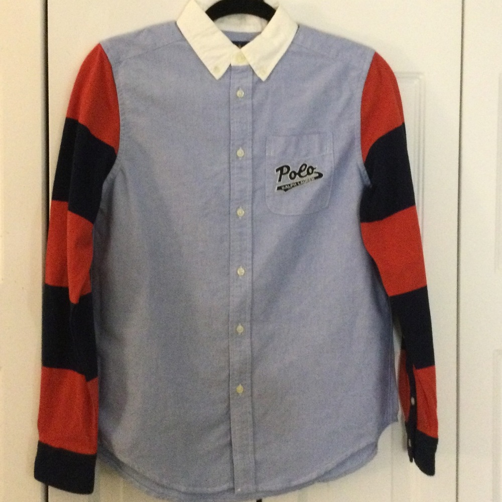 NWT Ralph Lauren button down shirt :: L (14/16)